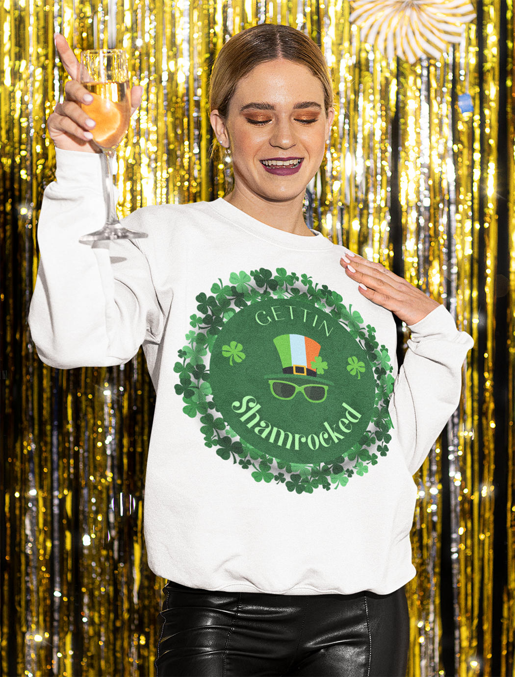 Gettin Shamrocked Unisex Heavy Blend Crewneck Sweatshirt