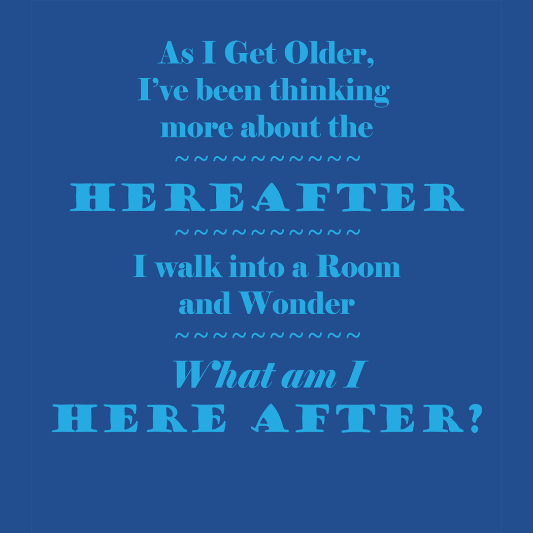 Thinking about the Hereafter - Blue on Blue