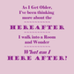 Thinking about the Hereafter - Purple on Pink