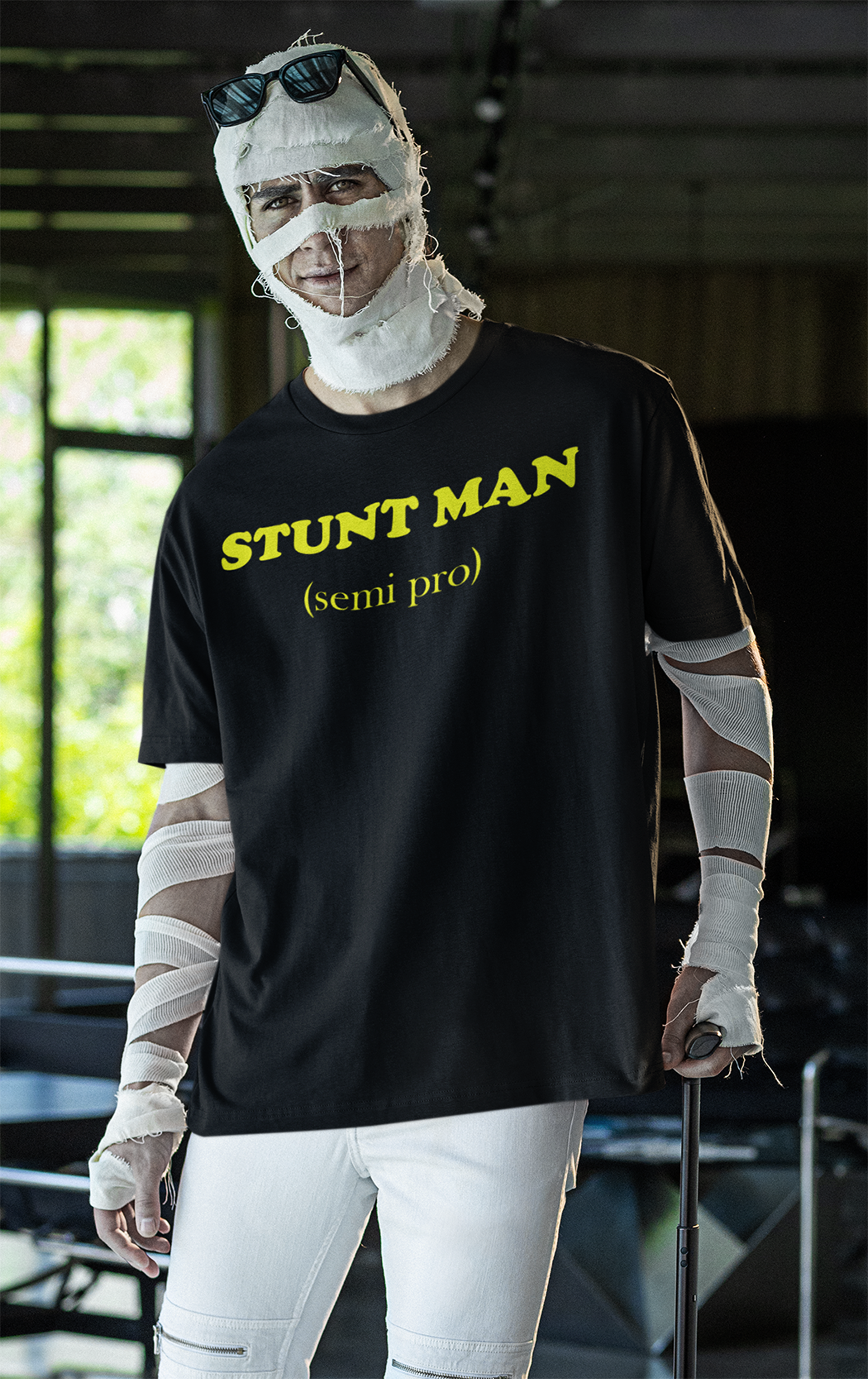 STUNT MAN (semi-pro) Unisex Heavy Cotton T-Shirt