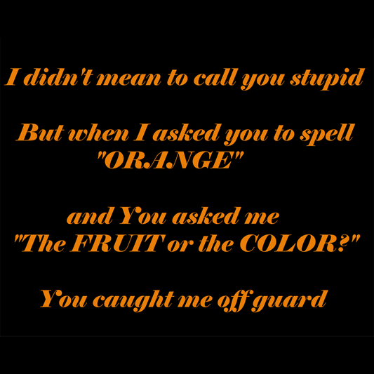 Orange Confusion